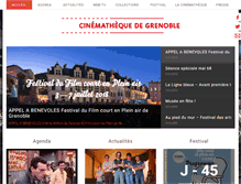 Tablet Screenshot of cinemathequedegrenoble.fr